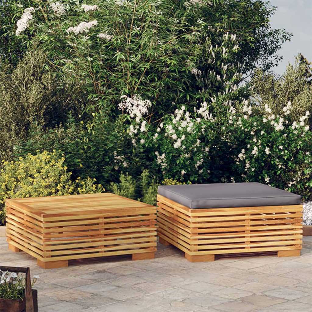 JUNG Vida 2-tlg. Garten-Lounge-Set Massivholz Teak