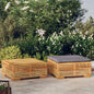 JUNG Vida 2-tlg. Garten-Lounge-Set Massivholz Teak