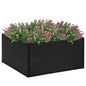 JUNG Vida Pflanzkübel Schwarz 80x80x40 cm Poly Rattan