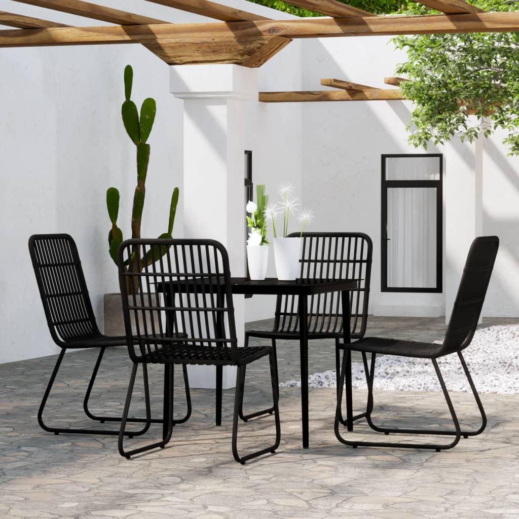 JUNG Vida 5-tlg. Garten-Essgruppe Schwarz