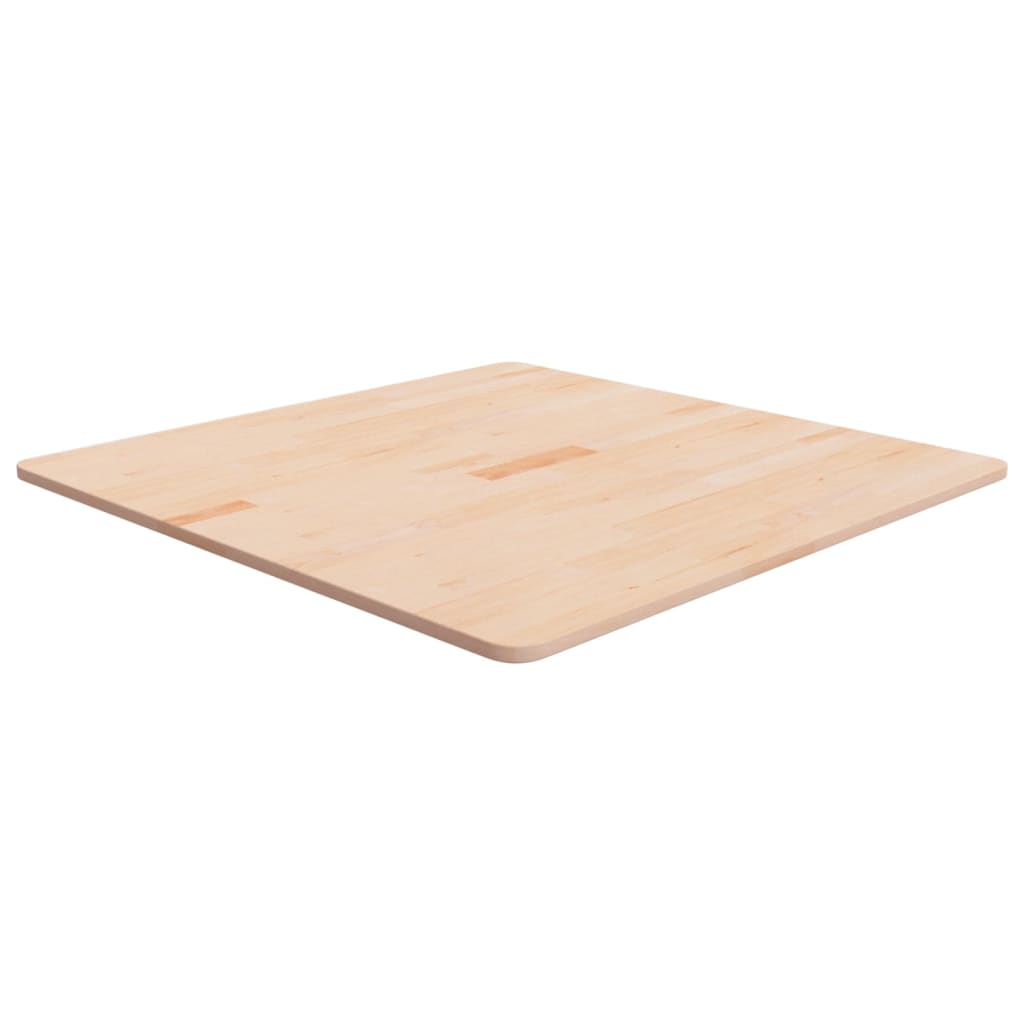 JUNG Vida Tischplatte Quadratisch 80x80x1,5 cm Eichenholz Unbehandelt