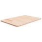 JUNG Vida Waschtischplatte 60x40x1,5 cm Massivholz Unbehandelt