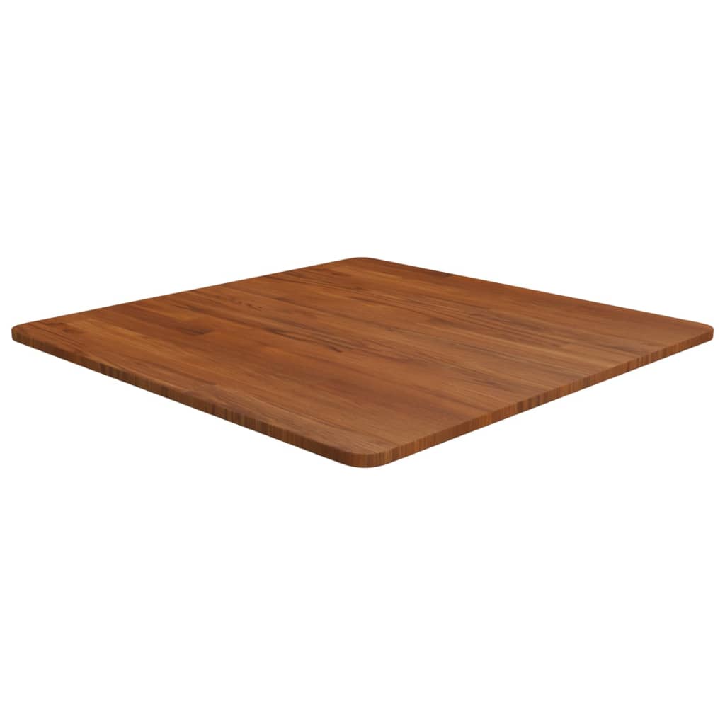 JUNG Vida Tischplatte Quadratisch Dunkelbraun 70x70x1,5cm Eiche Behandelt