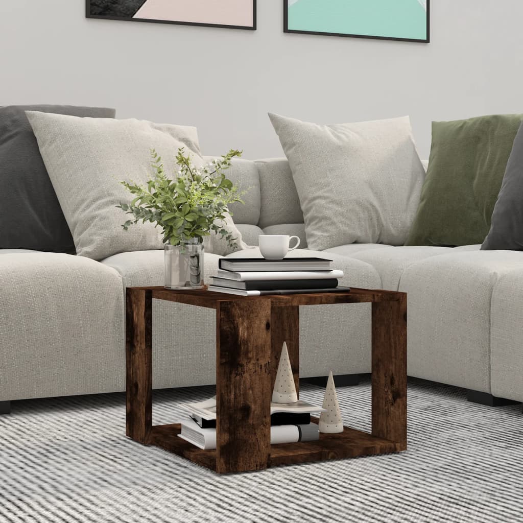 JUNG Vida Couchtisch Räuchereiche 40x40x30 cm Holzwerkstoff