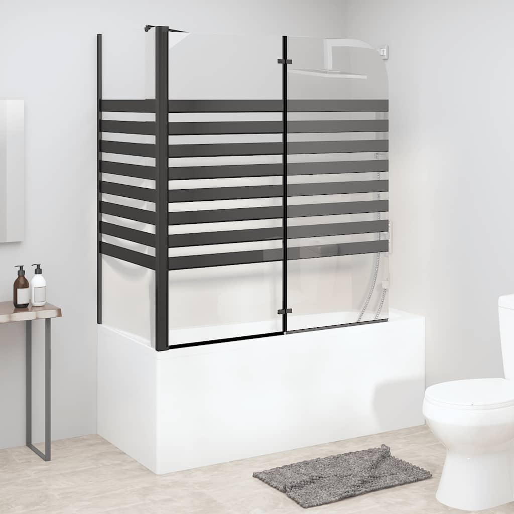 JUNG Vida Duschabtrennung 120x68x130 cm Hartglas Gestreift