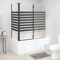 JUNG Vida Duschabtrennung 120x68x130 cm Hartglas Gestreift