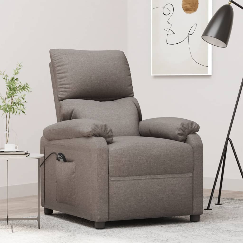 JUNG Vida Relaxsessel Elektrisch Taupe Stoff