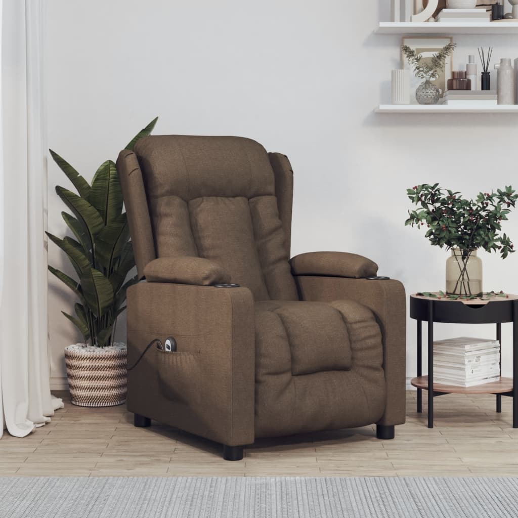 JUNG Vida Relaxsessel Elektrisch Braun Stoff