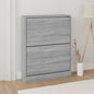 JUNG Vida Schuhschrank Grau Sonoma 59x17x81 cm Holzwerkstoff