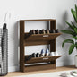 JUNG Vida Schuhschrank Braun Eichen-Optik 59x17x81 cm Holzwerkstoff