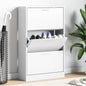 JUNG Vida Schuhschrank Weiß 63x24x103 cm Holzwerkstoff
