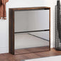 JUNG Vida Schuhschrank mit Spiegel 2 Fächer Räuchereiche 63x17x67 cm