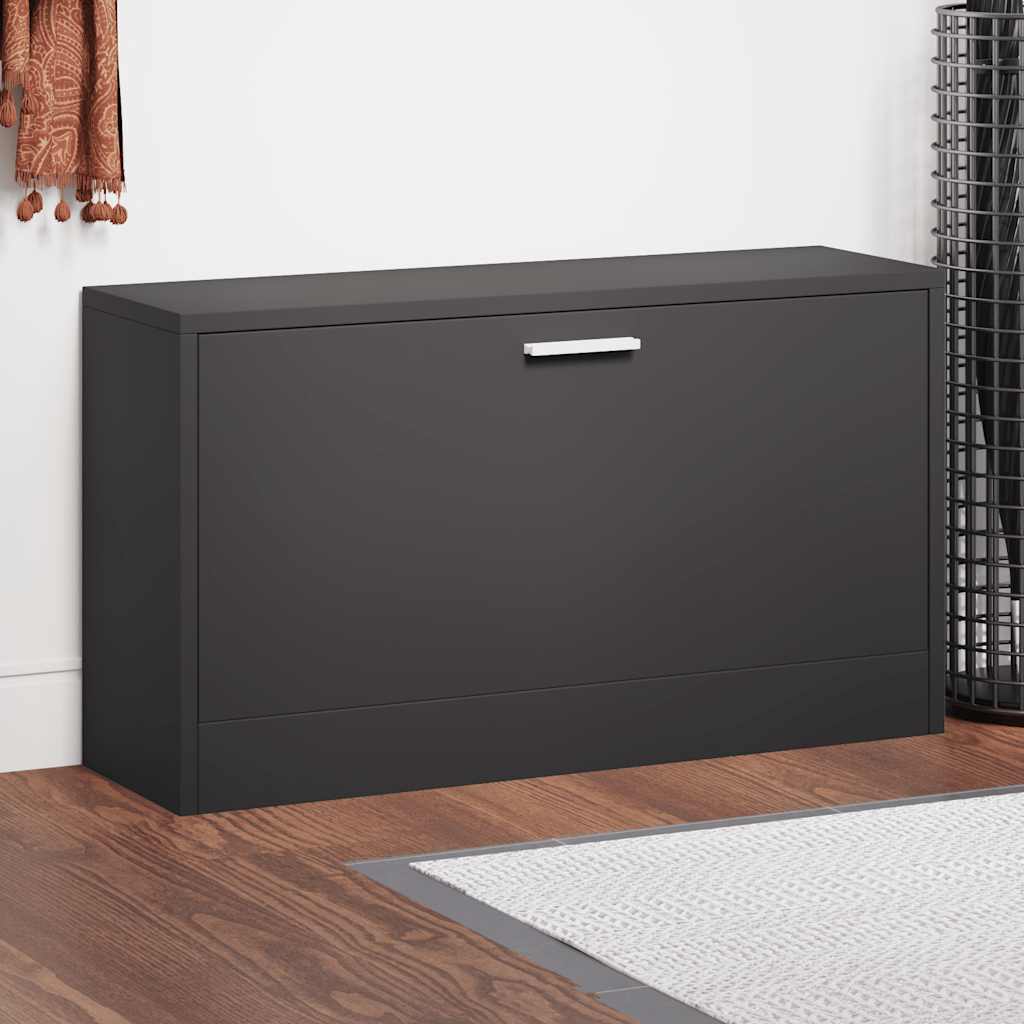 JUNG Vida Schuhbank Schwarz 80 x 24 x 45 cm Holzwerkstoff