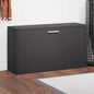 JUNG Vida Schuhbank Schwarz 80 x 24 x 45 cm Holzwerkstoff
