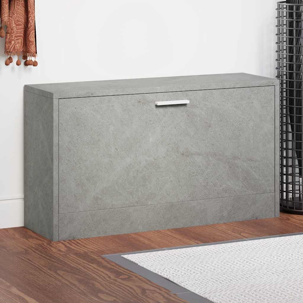 JUNG Vida Schuhbank Betongrau 80x24x45 cm Holzwerkstoff