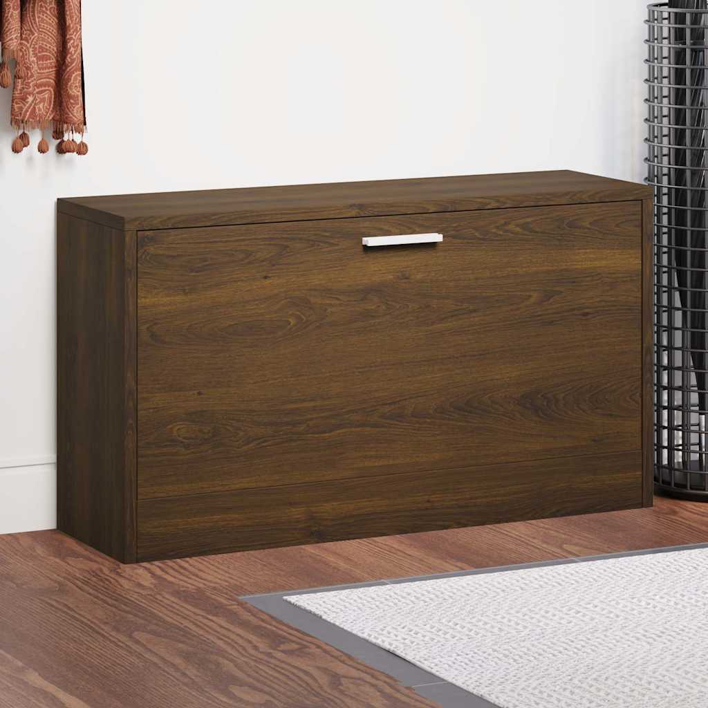 JUNG Vida Schuhbank Braun Eichen-Optik 80x24x45 cm Holzwerkstoff