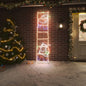 JUNG Vida LED-Silhouette Weihnachtsmann auf Leiter 552 LEDs 50x200 cm