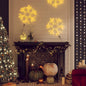 JUNG Vida LED-Silhouette Schneeflocke 72 LEDs Warmweiß 38x37 cm