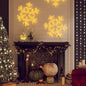 JUNG Vida LED-Silhouette Schneeflocke 144 LEDs Warmweiß 59x59 cm