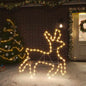 JUNG Vida LED-Silhouette Rentier 72 LEDs Warmweiß 57x55x4,5 cm