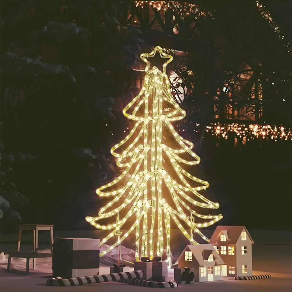 JUNG Vida LED-Weihnachtsbaum Klappbar Warmweiß 87x87x93 cm