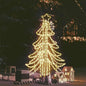 JUNG Vida LED-Weihnachtsbaum Klappbar Warmweiß 87x87x93 cm