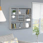 JUNG Vida Wandregal Grau Sonoma 90x16x78 cm Holzwerkstoff