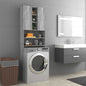 JUNG Vida Waschmaschinenschrank Grau Sonoma 64x25,5x190 cm