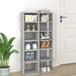 JUNG Vida Schuhregale 2 Stk. Grau Sonoma 27,5x27x102 cm Holzwerkstoff