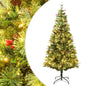 JUNG Vida Weihnachtsbaum mit Beleuchtung und Kiefernzapfen Grün 120 cm