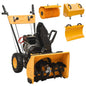 JUNG Vida 4-in-1 Schneefräse und Kehrmaschine Set Benzinbetrieben 6,5 PS