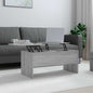 JUNG Vida Couchtisch Grau Sonoma 102x50,5x46,5 cm Holzwerkstoff