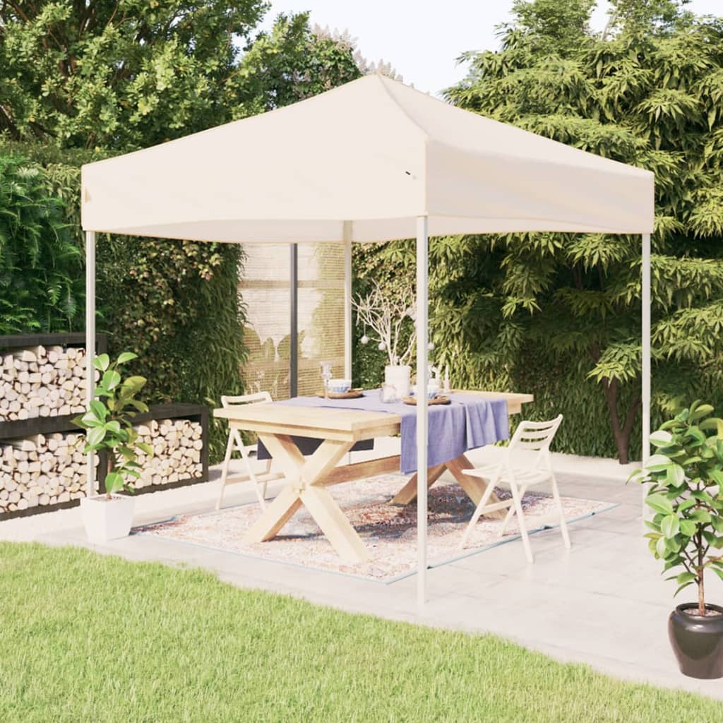 JUNG Vida Partyzelt Faltbar Creme 2x2 m