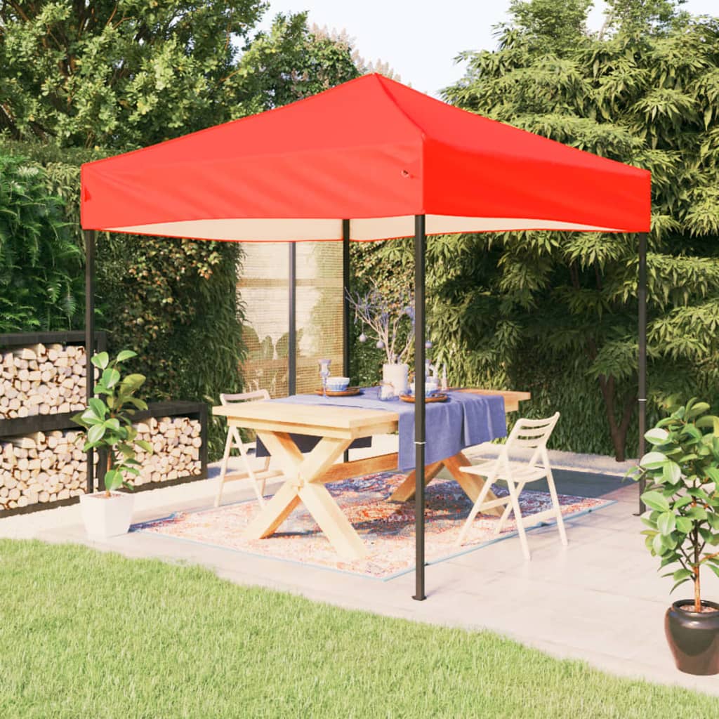 JUNG Vida Partyzelt Faltbar Rot 2x2 m