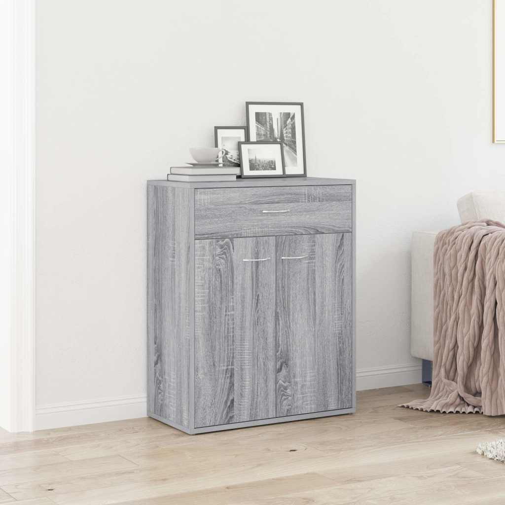 JUNG Vida Sideboard Grau Sonoma 60x30x75 cm Holzwerkstoff