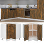 JUNG Vida Küchenschrank Lyon Räuchereiche 75,5x75,5x81,5 cm Holzwerkstoff