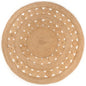 JUNG Vida Teppich Geflochten Jute 240 cm Rund