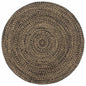 JUNG Vida Teppich Handgefertigt Jute Schwarz und Braun 180 cm