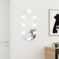 JUNG Vida Spiegel mit LED-Leuchten 80x40 cm Glas Oval