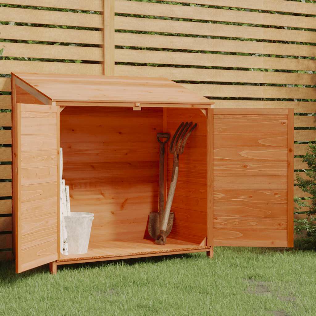 JUNG Vida Geräteschuppen Braun 102x52x112 cm Massivholz Tanne