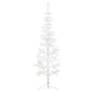 JUNG Vida Künstlicher Halb-Weihnachtsbaum mit Ständer Schlank Weiß 120 cm