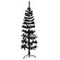 JUNG Vida Künstlicher Halb-Weihnachtsbaum Ständer Schlank Schwarz 120 cm