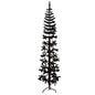 JUNG Vida Künstlicher Halb-Weihnachtsbaum Ständer Schlank Schwarz 180 cm
