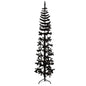 JUNG Vida Künstlicher Halb-Weihnachtsbaum Ständer Schlank Schwarz 240 cm