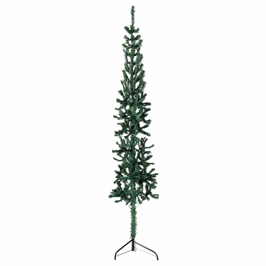 JUNG Vida Künstlicher Halb-Weihnachtsbaum mit Ständer Schlank Grün 150 cm