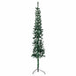 JUNG Vida Künstlicher Halb-Weihnachtsbaum mit Ständer Schlank Grün 150 cm