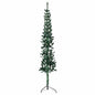 JUNG Vida Künstlicher Halb-Weihnachtsbaum mit Ständer Schlank Grün 210 cm