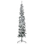JUNG Vida Künstlicher Halb-Weihnachtsbaum mit Schnee Schlank 180 cm