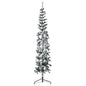 JUNG Vida Künstlicher Halb-Weihnachtsbaum mit Schnee Schlank 210 cm