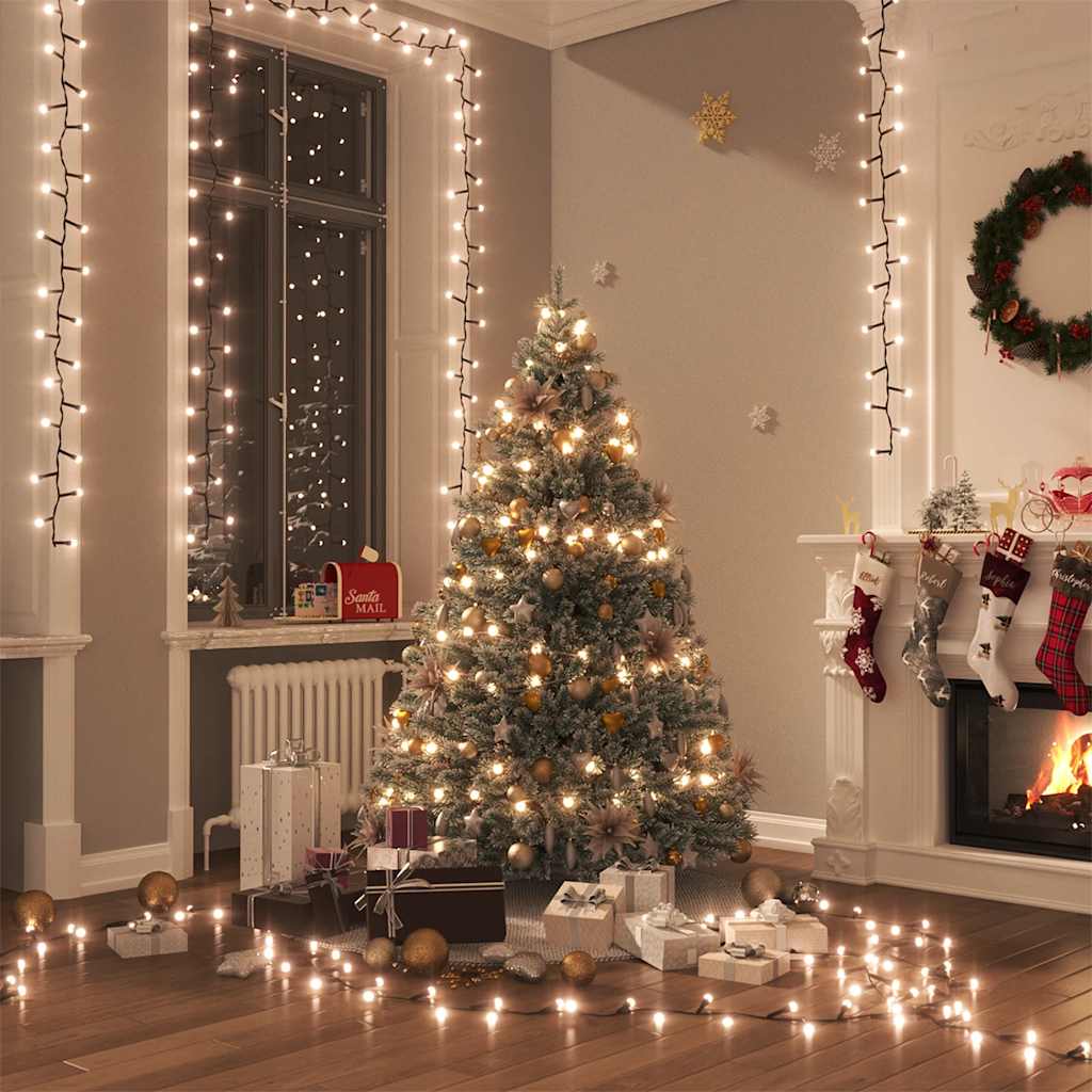 JUNG Vida LED-Lichterkette mit 400 LEDs Warmweiß 13 m PVC